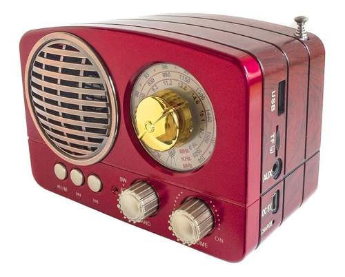 Radio Am/fm Bluetooth Usb microsd retro vintage - La Aldea