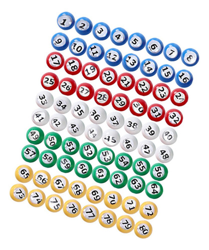 Bola De Bingo Bolas De Llamadas Bolas De Conteo Bolas 1 A 80