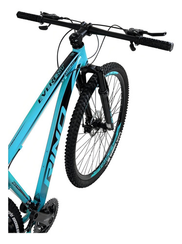 Bicicleta Aro 29 Rino Everest 27v - Alivio - 7.0 Cor Água Tamanho Do Quadro 21