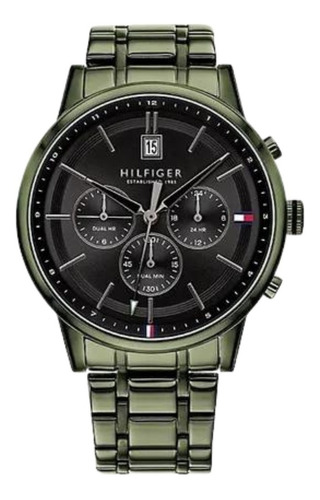 Reloj Tommy Hilfiger 1791634 Acero Inoxidable Verde En Stock
