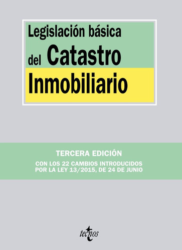 Legislación Básica Del Catastro Inmobiliario