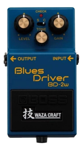 Pedal de efecto Boss Waza Craft Blues Driver BD-2W  azul