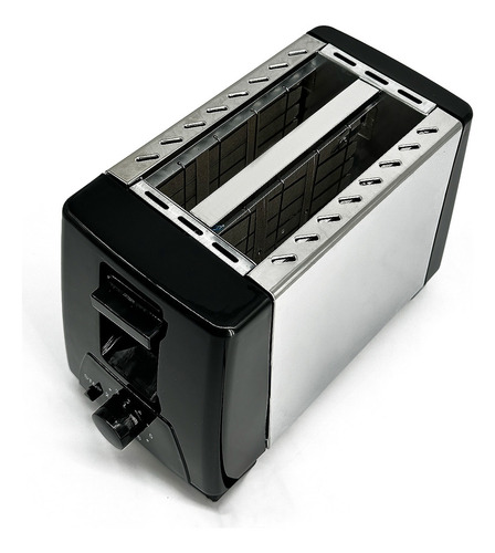 Tostadora Boma Acero Inoxidable 2 Rebanadas Bm-016s Color Ne Negro