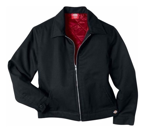 Imagen 3 de 3 de Dickies Fj311 Chamarra Eisenhower Negra De Mujer S A 2xl
