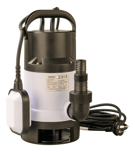 Bomba Sumergible Desagote Agua Sucia Femmto 0.5 Hp 8000 L/h 110V