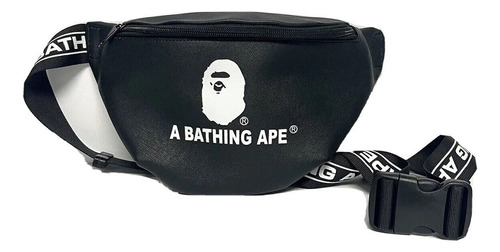 Bape A Bathing Ape Riñonera Negra 100% Original