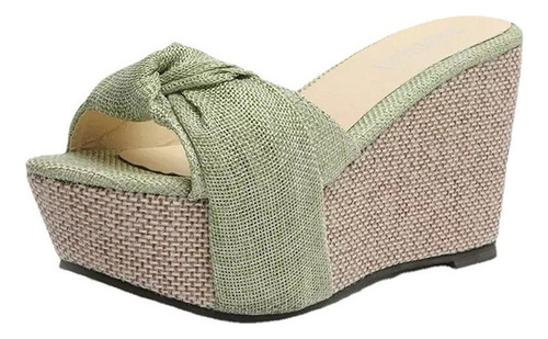 Sandalias De Cuña De Verano Con Suela Gruesa For Mujer