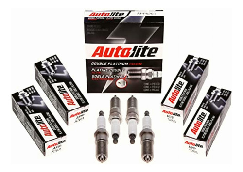 Autolite App5263-4pk Double Platinum Spark Plug, Pack Of 4