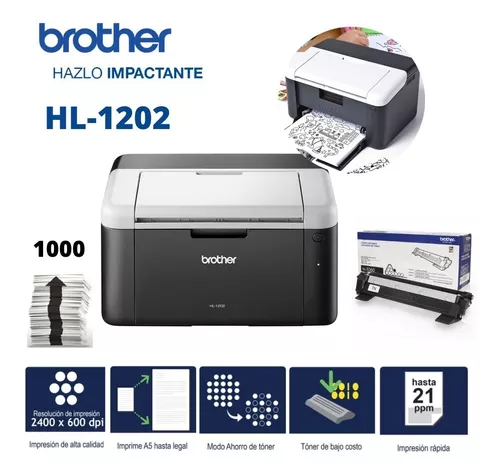 Impresora Brother HL-1202 Láser B&N