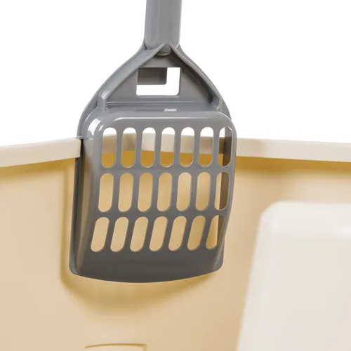 Caja De Arena Para Gatos Amazon Basics Alta Con Parte Superi