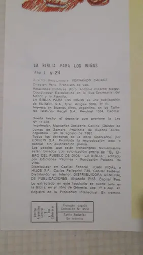 La Biblia Para Los Niños Nro 24 San Ignacio El Mártir (Usado)