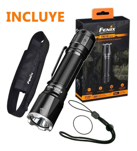 Imagen 6 de 10 de Linterna Fenix Led Tk16 1000 Lumenes 240m 5 Modos
