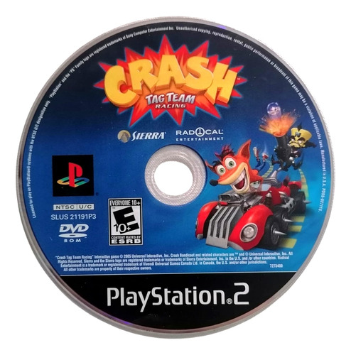 Crash Tag Team Racing Ps2 (Reacondicionado)