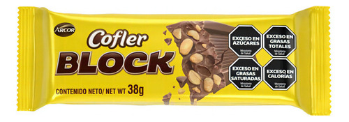 Cofler block chocolate 38gr 5un 