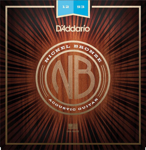 Encordado Daddario Nb1253 Niquel Bronce 012 - 053 G Acustica