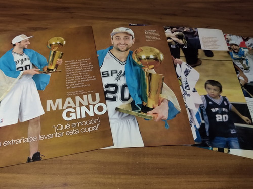 (u194) Emanuel Manu Ginobili * Clippings Revista 4 Pgs 2014