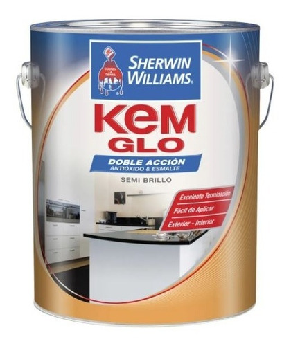 Pinturas Sherwin Williams Esm. Sint. Da Kem Glo Bco 4 Lts