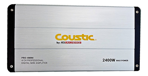 Amplificador Coustic Pro-4mini 4ch Clase D 2400w Max