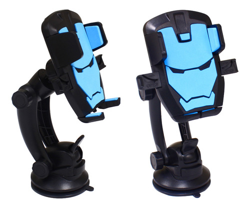 Porta Celular Soporte Ajustable Iron Man Azul Univ 1pz Ds 