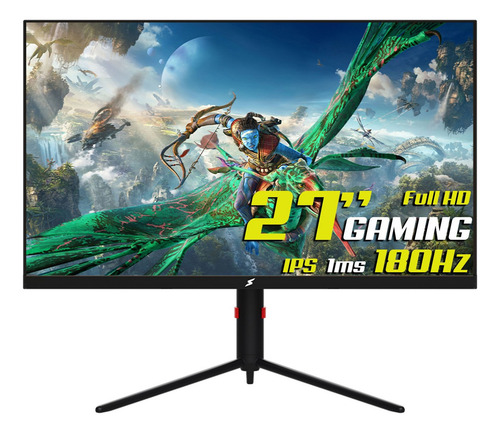 Monitor Gamer Superframe Overview 27, Full Hd Ips, 1ms 180hz Cor Preto 127/220v
