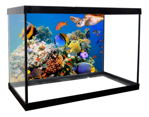 Papel De Parede Adesivo Person. Mar Aquario 40cm X 1,30 Mts