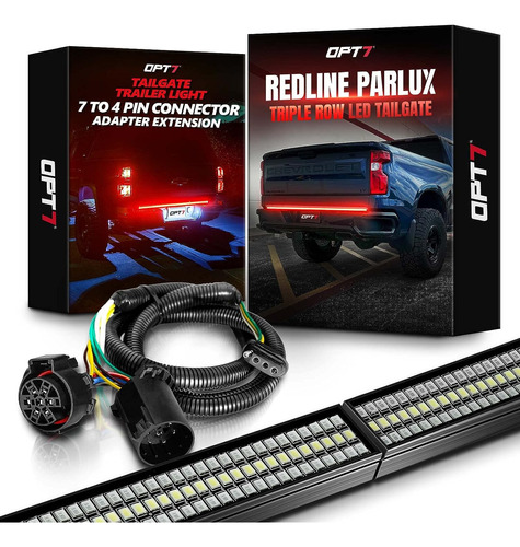 Redline Parlux - Barra De Luz Led Triple Para Portón Trasero