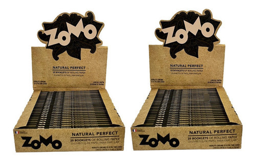 Seda Zomo Natural Perfect Brown King Size - Caixa C/ 50 Unid Sabor Sem
