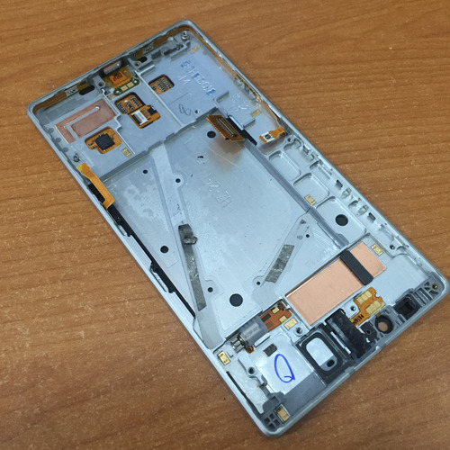 Lcd Display Touch Con Marco Para Nokia Lumia 930 Plata