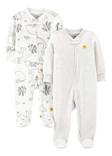 Ropa Para Bebe Paquete De 2 Pijamas Térmicas Talla De 0-3m