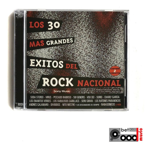 2 Cd's Los 30 Mas Grandes Éxitos Del Rock Nacional Argentino