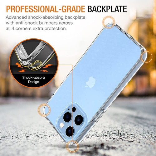 Imagen 8 de 9 de Funda Protectora Case Cojín Híbrido De Tpu iPhone 13 Pro Max