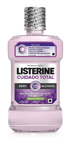 Listerine® Cuidado Total Zero 500ml - mL a $68