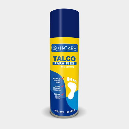 Talco Para Pies Spray U-care 142 Grs
