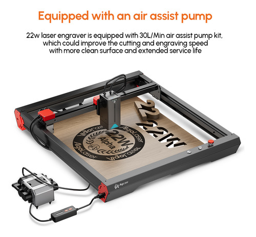 Grabador Láser Algolaser Alpha 22w Con Bomba Automática De A