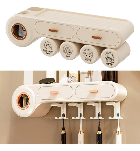 Dispensador De Pasta De Dientes, Exprimidor De Cepillo De