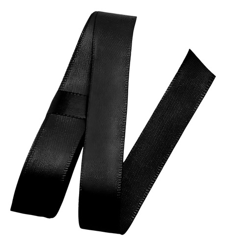 Fita De Cetim Nº5 Larg 23mm Rolo Com 50m - Cores Cor 119 - Preto Lisa