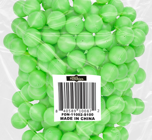 Fairly Odd Novelties Mini Ping Pong Bolas Redondas, Verde, 1
