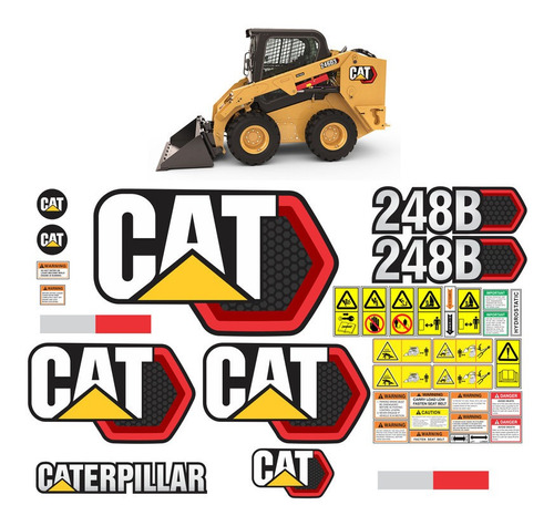 Calcomanias Caterpillar 248b Version 2021