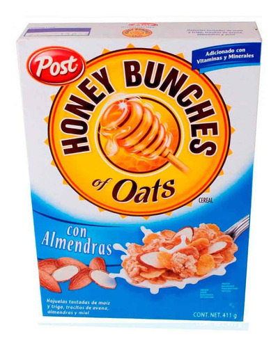 Cereal Post Honey Bunches Of Oats Con Almendras 411g