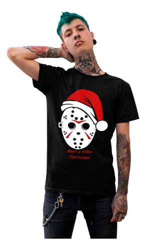 Playera Regalo Intercambio Navideño Jason Gorro Santa Claus