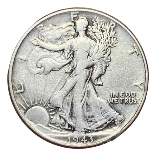 Moneda 1/2 Dolar Estados Unidos 1943 Plata 0.900 Km 142