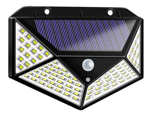Reflector LED inalámbrico Electroland Reflector LED Solar Sensor 1W con luz blanco frío y carcasa negro