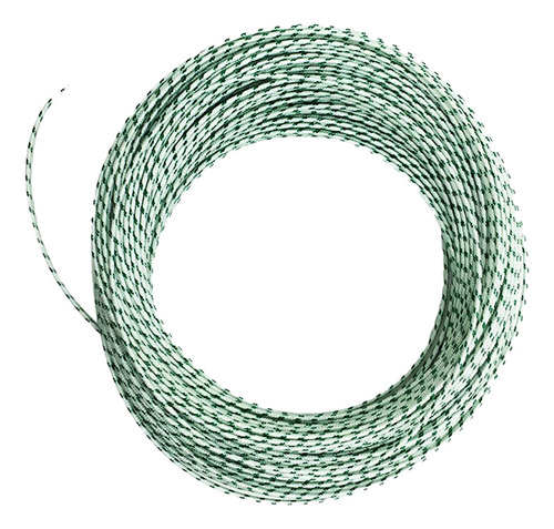 Cabo Alta Temperatura Silicone Fibra - 10mm 400°c Metro Cor Verde-claro 750v