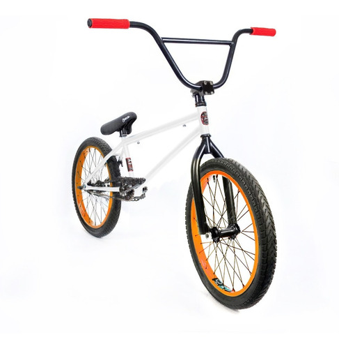 Bicicleta Bmx Fad ¡liviana Y Resistente! Blanca Y Naranja