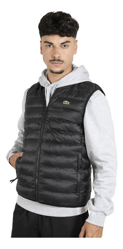 Chaleco Lacoste Blouson Hombre Moda Negro