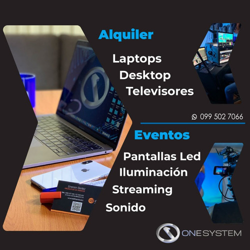 Alquiler Computadoras Tablets Laptops Pantallas Led