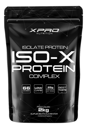 Whey Protein Isolado Iso X Protein  25g Proteína dose 2kg Sabor Frapê De Coco