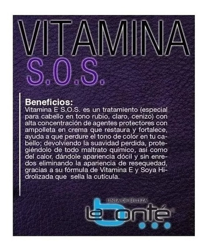 Kit Rubios Shampoo Sos 240ml& Vitamina Sos150g Labonté