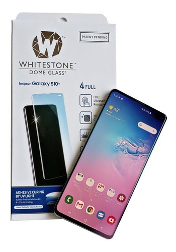 Vidrio Templado Samsung S10 S10+ S10e Whitestone Dome Glass + Lampara