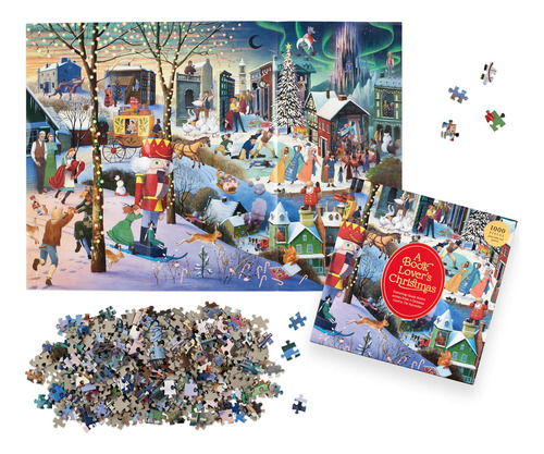 Rompecabezas Laurence King A Book Lover's Christmas, 1000 Pi